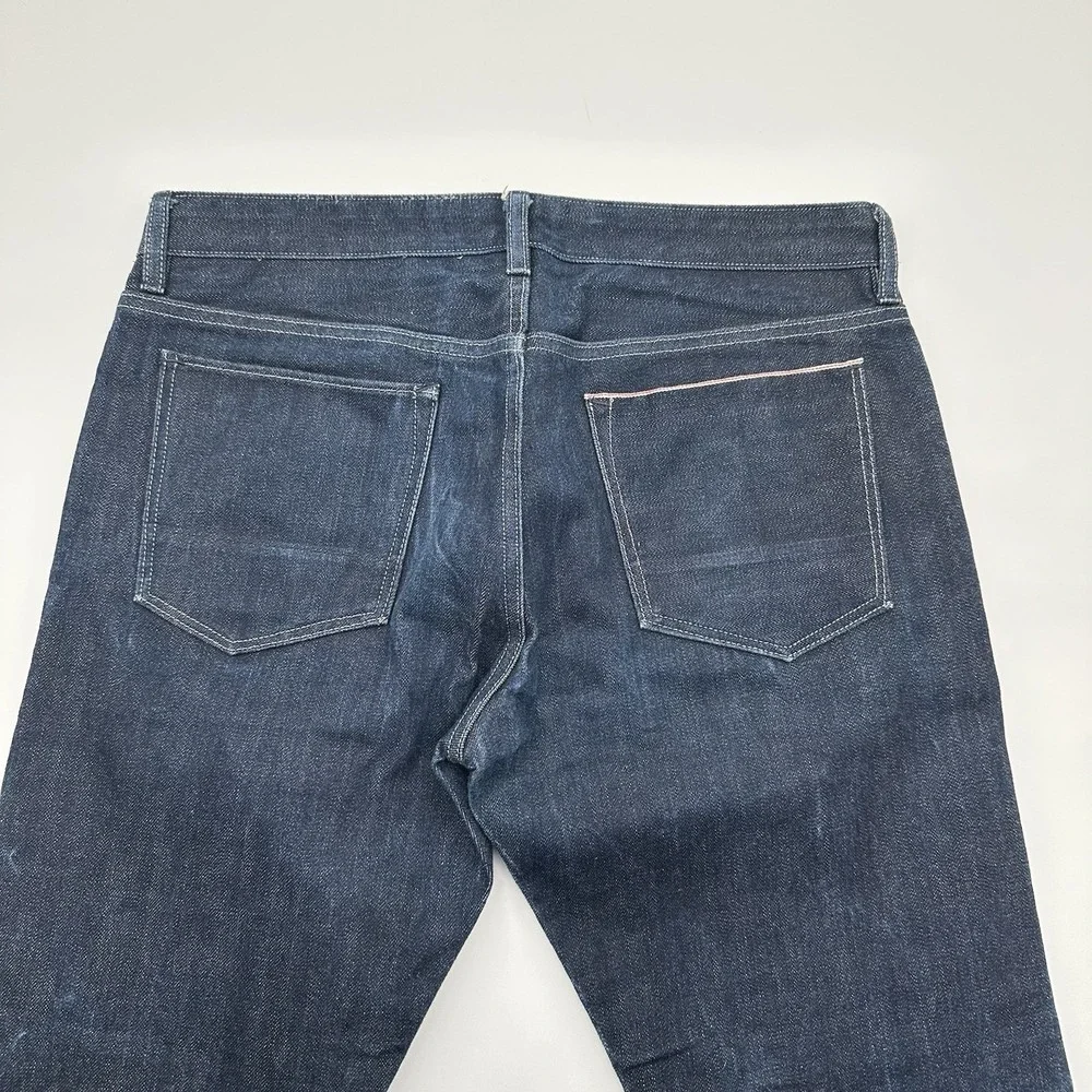Banana Republic Selvedge Slim Fit Dark Blue Jeans Mens 32x30 (32x29 Actual)